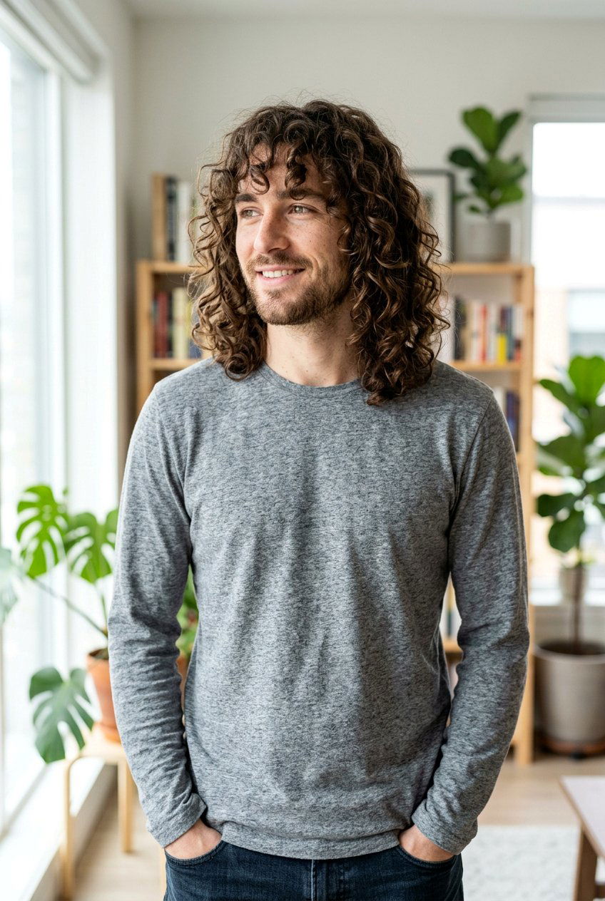 20 Stylish Curly Fringe Haircut Men Need to Try This Year