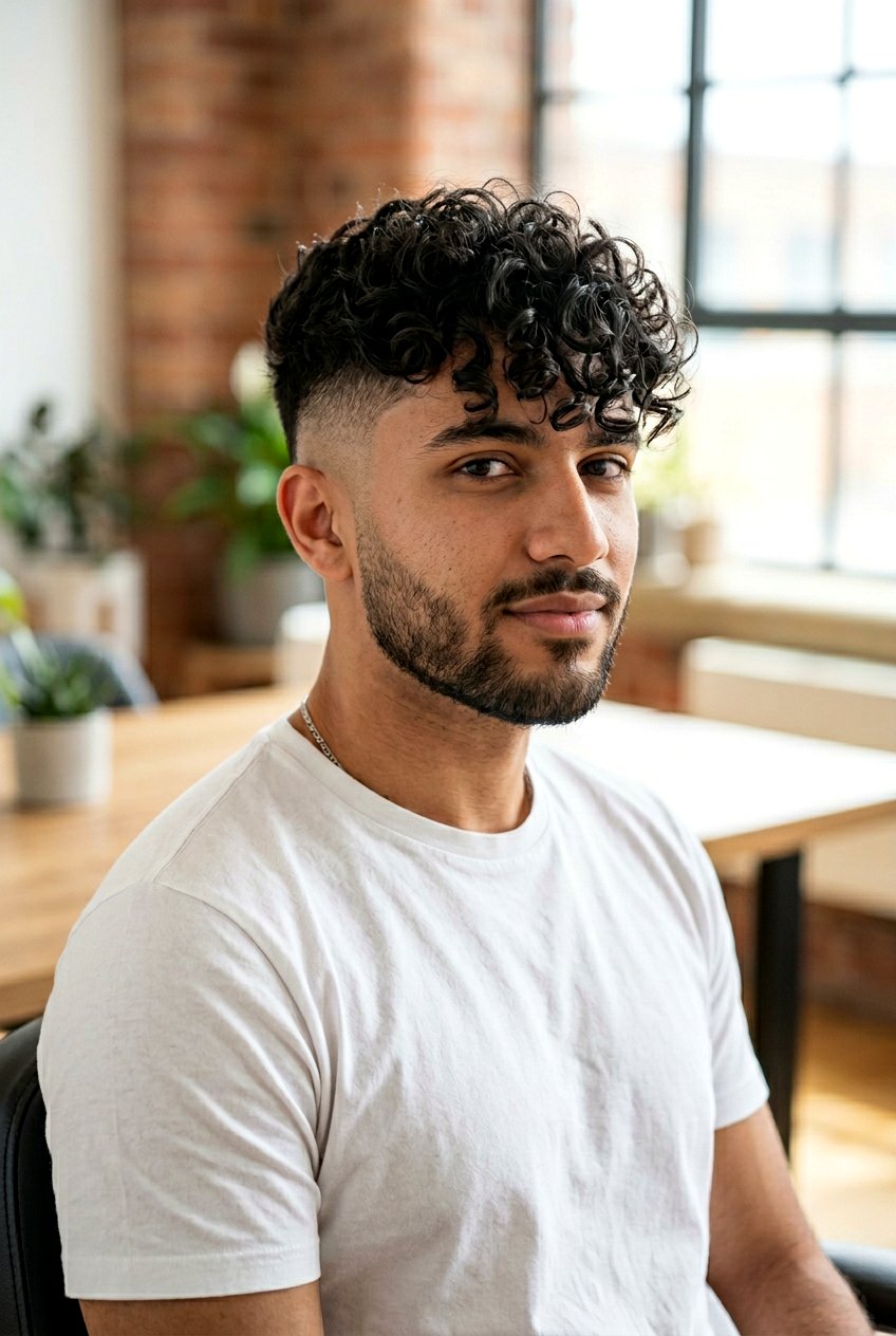 Curly Fringe With Undercut - 20 curly fringe haircut men - 20 curly fringe haircut men