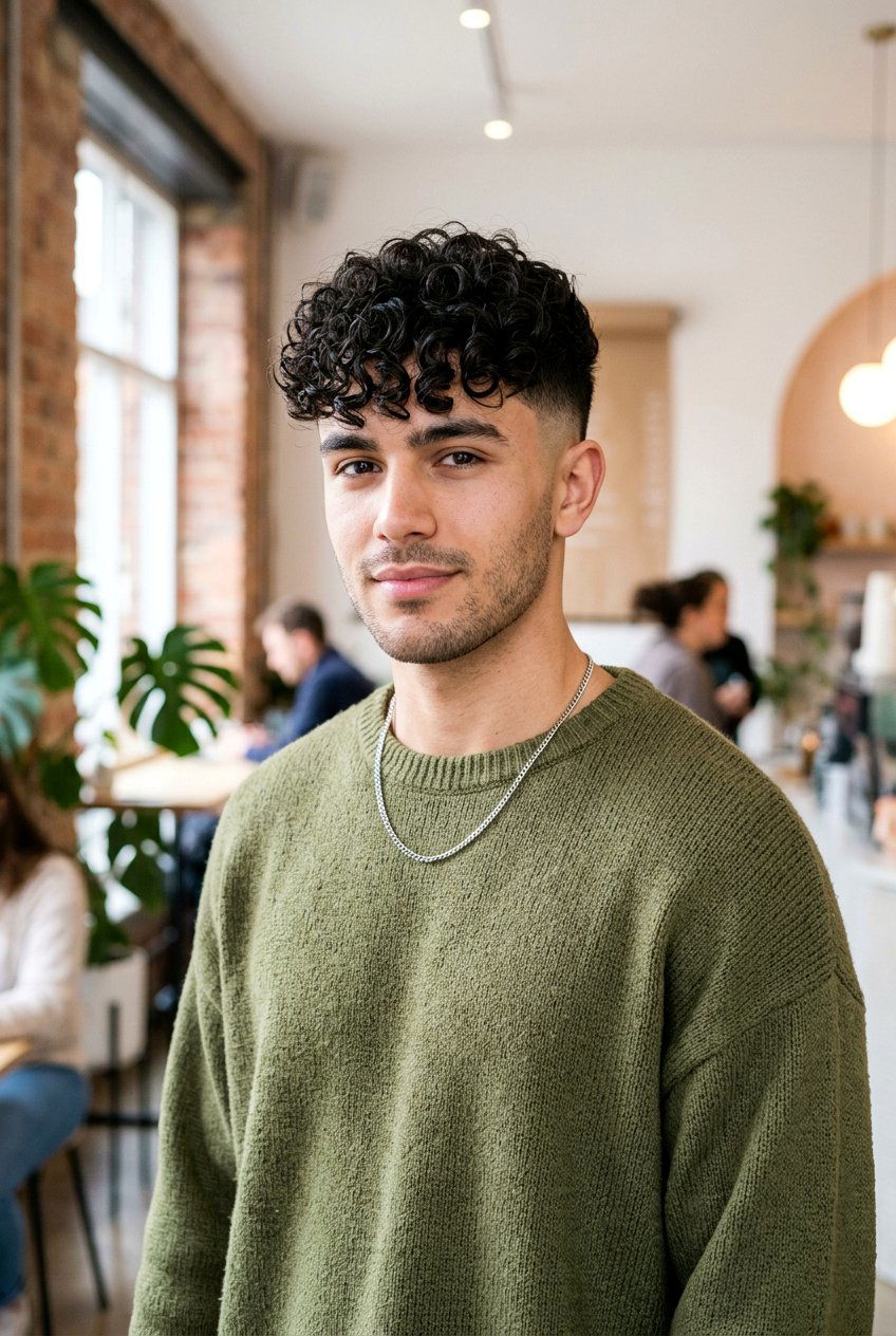 Curly Fringe - 20 mens haircut for curly medium hair - 20 men’s haircut for curly medium hair