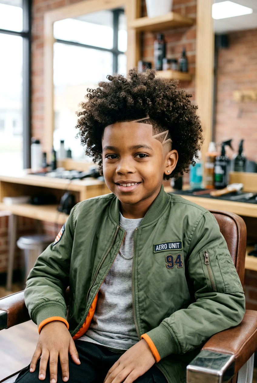 Curly Fro With Surgical Line - 20 black boys curly fro haircut - 20 black boys curly fro haircut