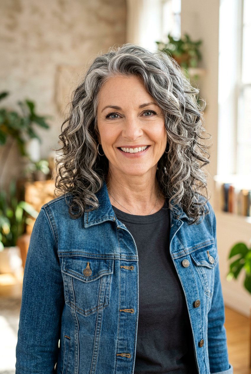 Curly Gray Blending Hair - 20 low maintenance gray blending hair - 20 low maintenance gray blending hair