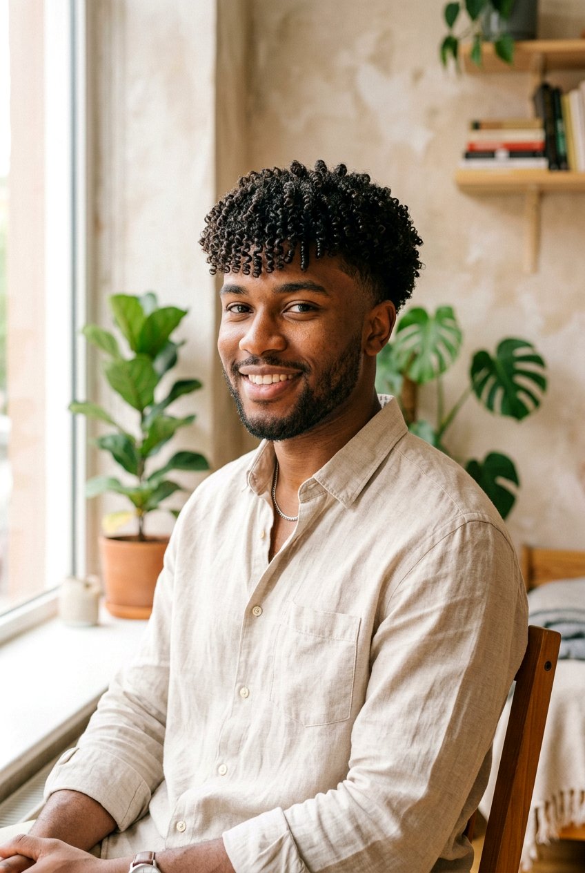 Curly Hair Comma Haircut - 20 comma haircut for men - 20 comma haircut for men