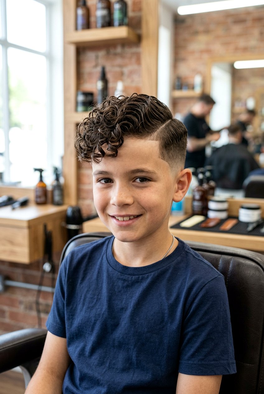 Curly Hair Side Part - 20 boys school hairstyle with side part - 20 boys school hairstyle with side part