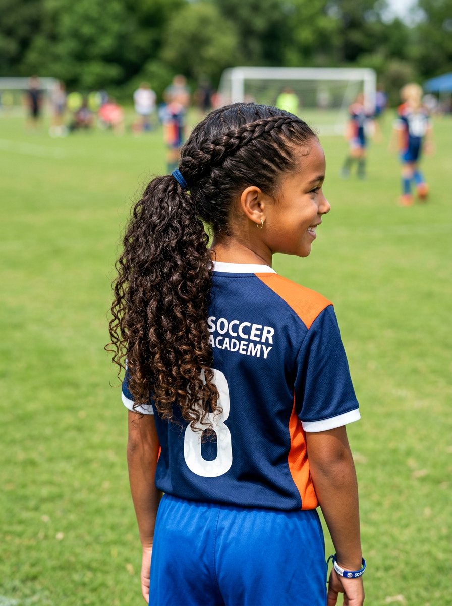 Curly Hair Soccer Braid Ponytail - 20 soccer braid ponytail - 20 soccer braid ponytail