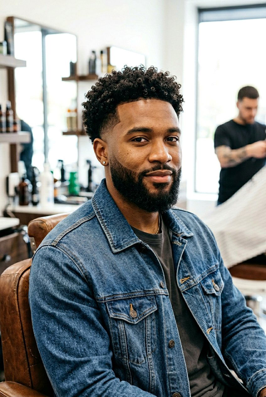 Curly Hair Taper Fade With Beard - 20 men beard fade with taper haircut - 20 men beard fade with taper haircut