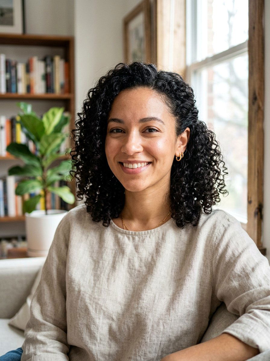 20 Simple Hairstyle for Curly Shoulder Length Hair Looks