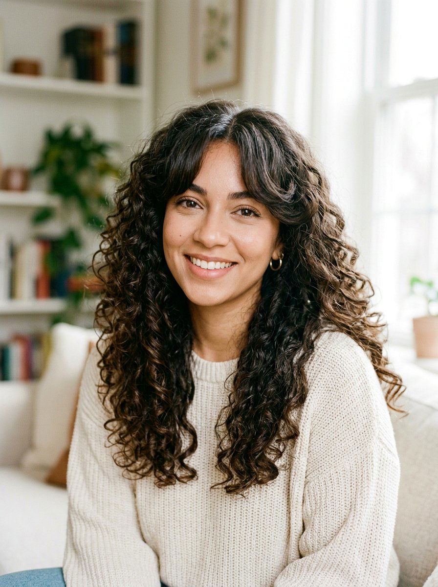 Curly Hair With Curtain Bangs - 20 trendy haircut for curly hair 2026 - 20 trendy haircut for curly hair 2026