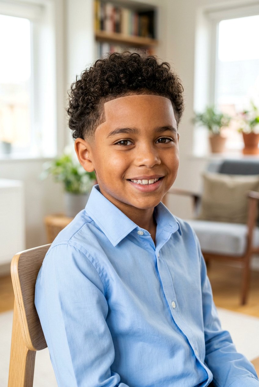 Curly Hair With Line Up - 20 biracial boys curly haircut - 20 biracial boys curly haircut