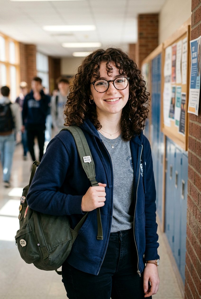 Curly Haircut For Teen Girls With Glasses - 20 curly haircuts for teenage girls - 20 curly haircuts for teenage girls