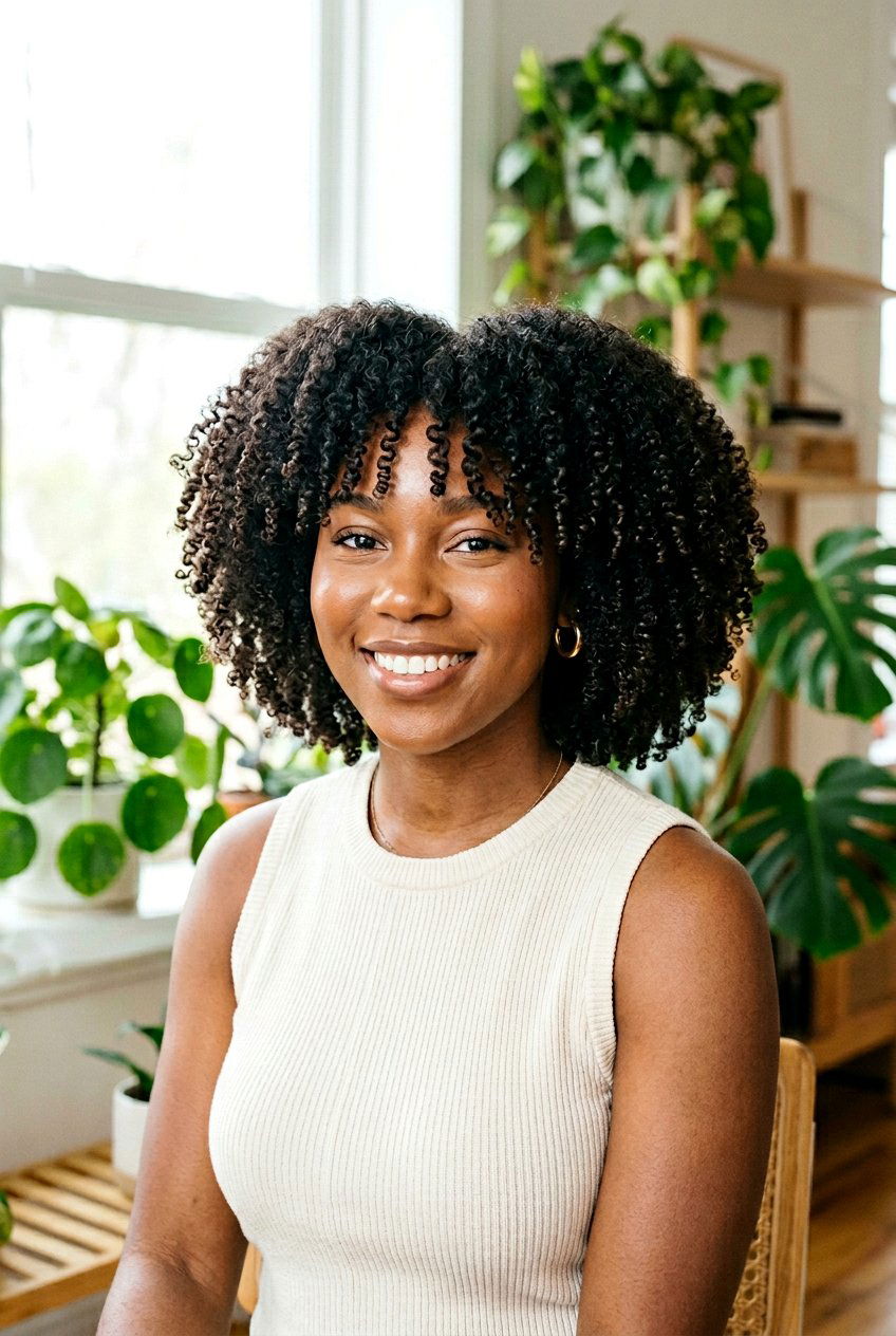 Curly Haircut With Curtain Bangs For Coily Hair - 20 curly haircut with curtain bangs - 20 curly haircut with curtain bangs