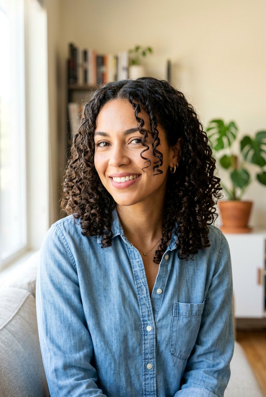 Curly Haircut With Face Framing Layers Curl By Curl - 20 curl by curl haircut - 20 curl by curl haircut