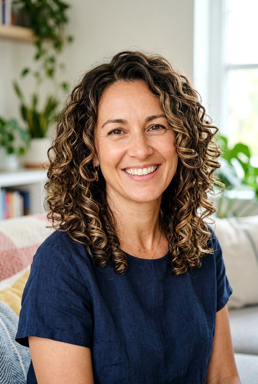 Curly Haircut With Face Framing Layers Over 40 - 20 curly haircut for women over 40 - 20 curly haircut for women over 40