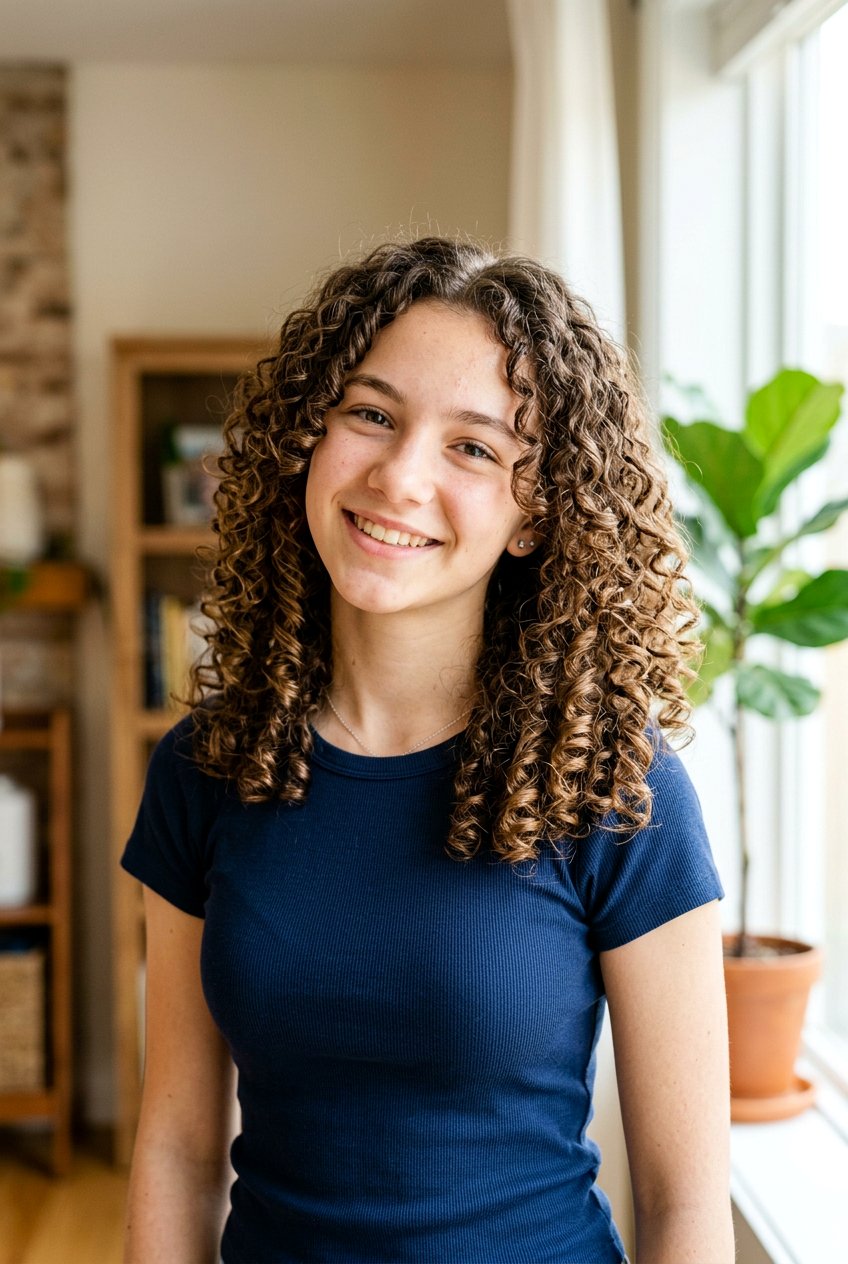 Curly Haircut With Layers And Defined Curls - 20 curly haircuts for teenage girls - 20 curly haircuts for teenage girls