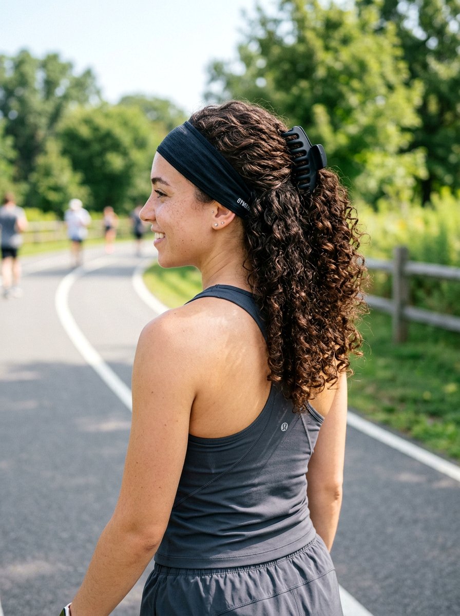 Curly Half Up Claw Clip With Headband - 20 claw clip half up for curly hair - 20 claw clip half up for curly hair