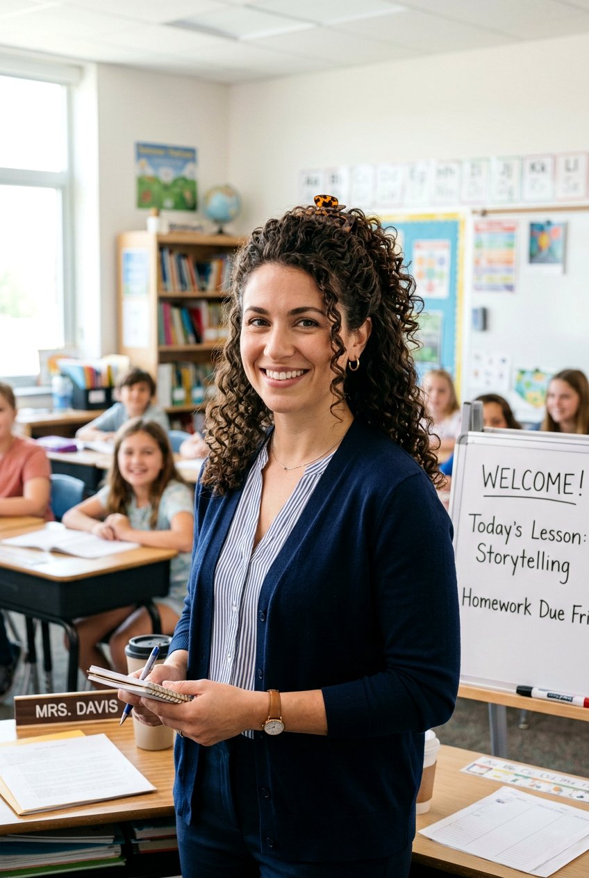Curly Half Up Clip Hairstyle - 20 teacher hairstyles for curly hair - 20 teacher hairstyles for curly hair