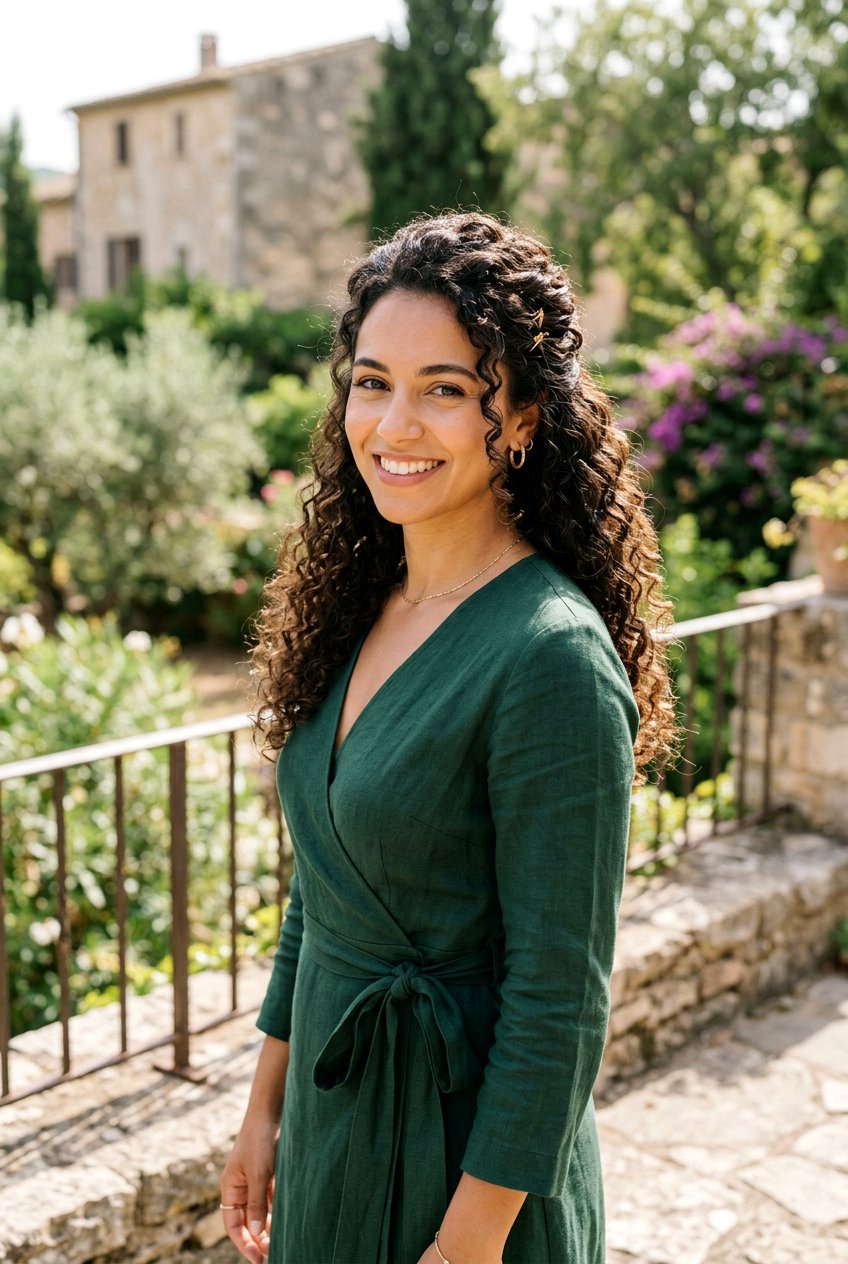 Curly Half Up Half Down Mother of the Bride Style - 20 mother of the bride hairstyles - 20 mother of the bride hairstyles