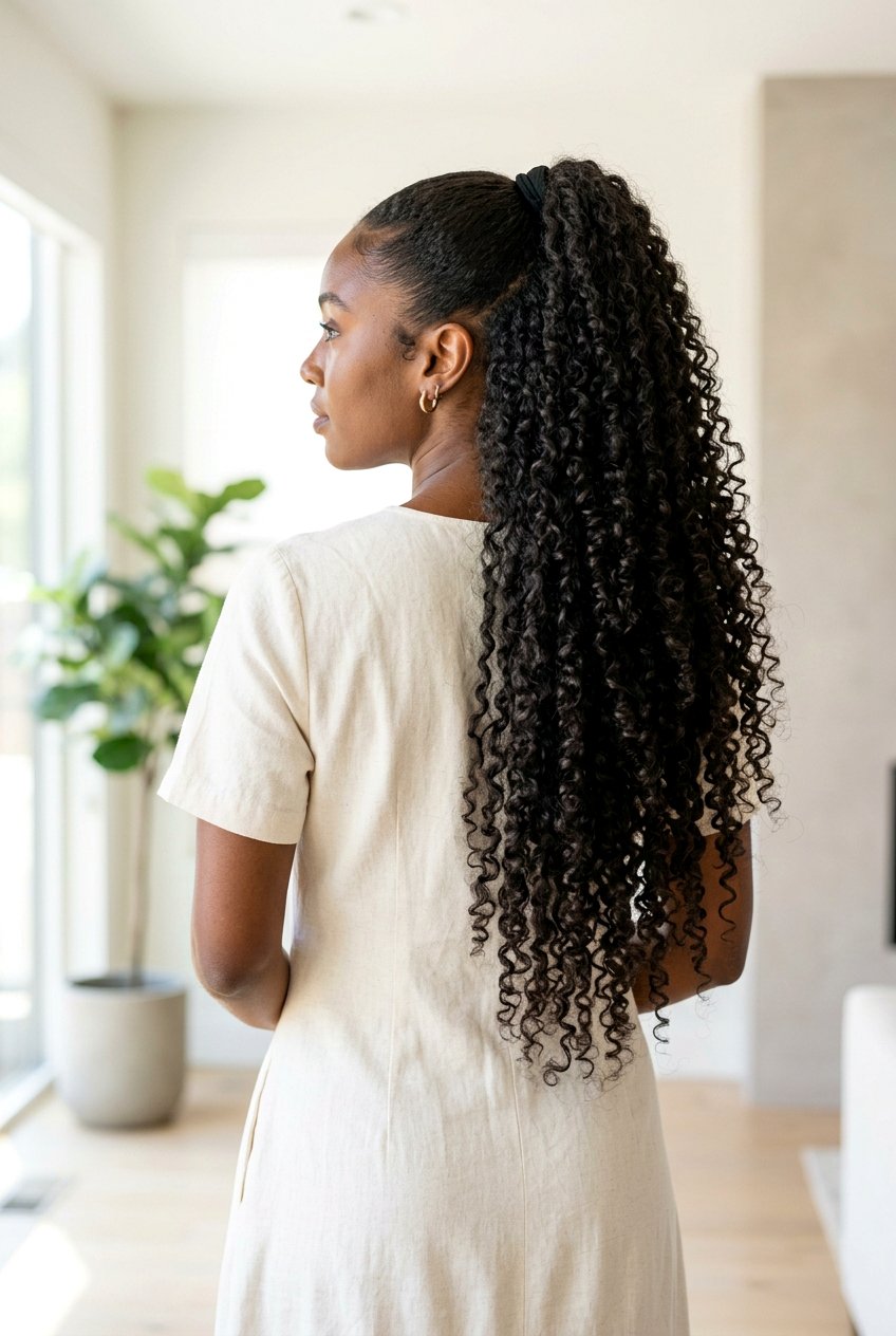 Curly High Ponytail For Long Hair - 20 curly high ponytail - 20 curly high ponytail