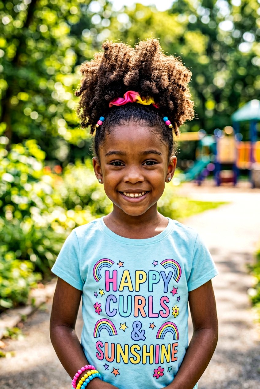 Curly High Puff Ponytail For Little Girls - 20 curly ponytail for little girls - 20 curly ponytail for little girls