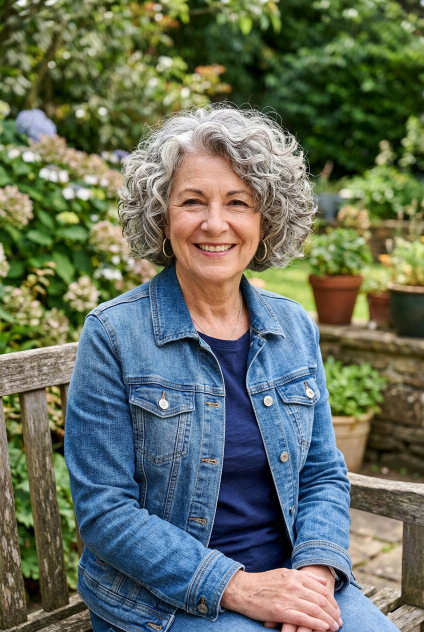 Curly Layered Bob - 20 layered haircut for women over 60 with thin hair - 20 layered haircut for women over 60 with thin hair