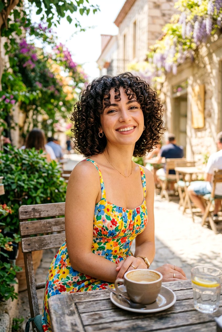 Curly Layered Bob - 20 soccer mom bob with layers - 20 soccer mom bob with layers