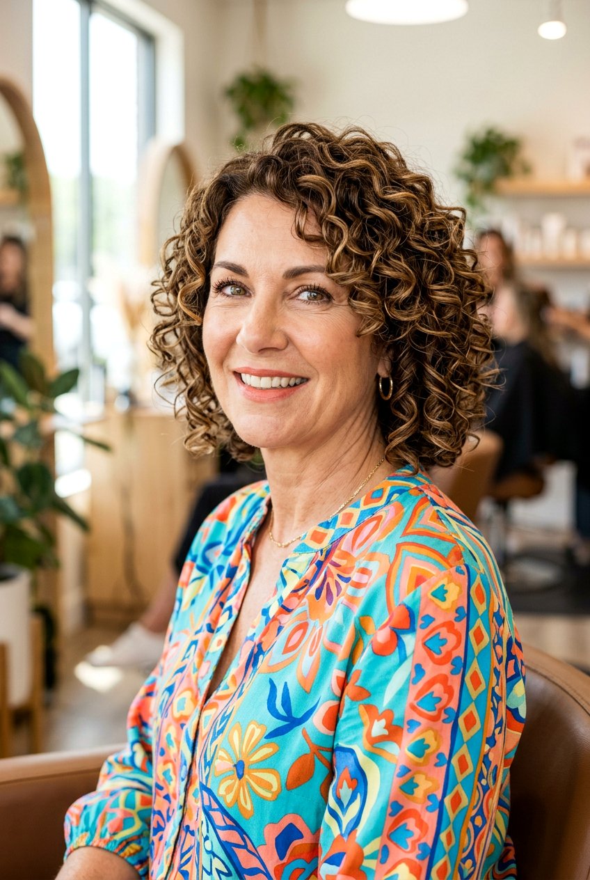 Curly Layered Bob - 20 low maintenance layered bob for mature women - 20 low maintenance layered bob for mature women