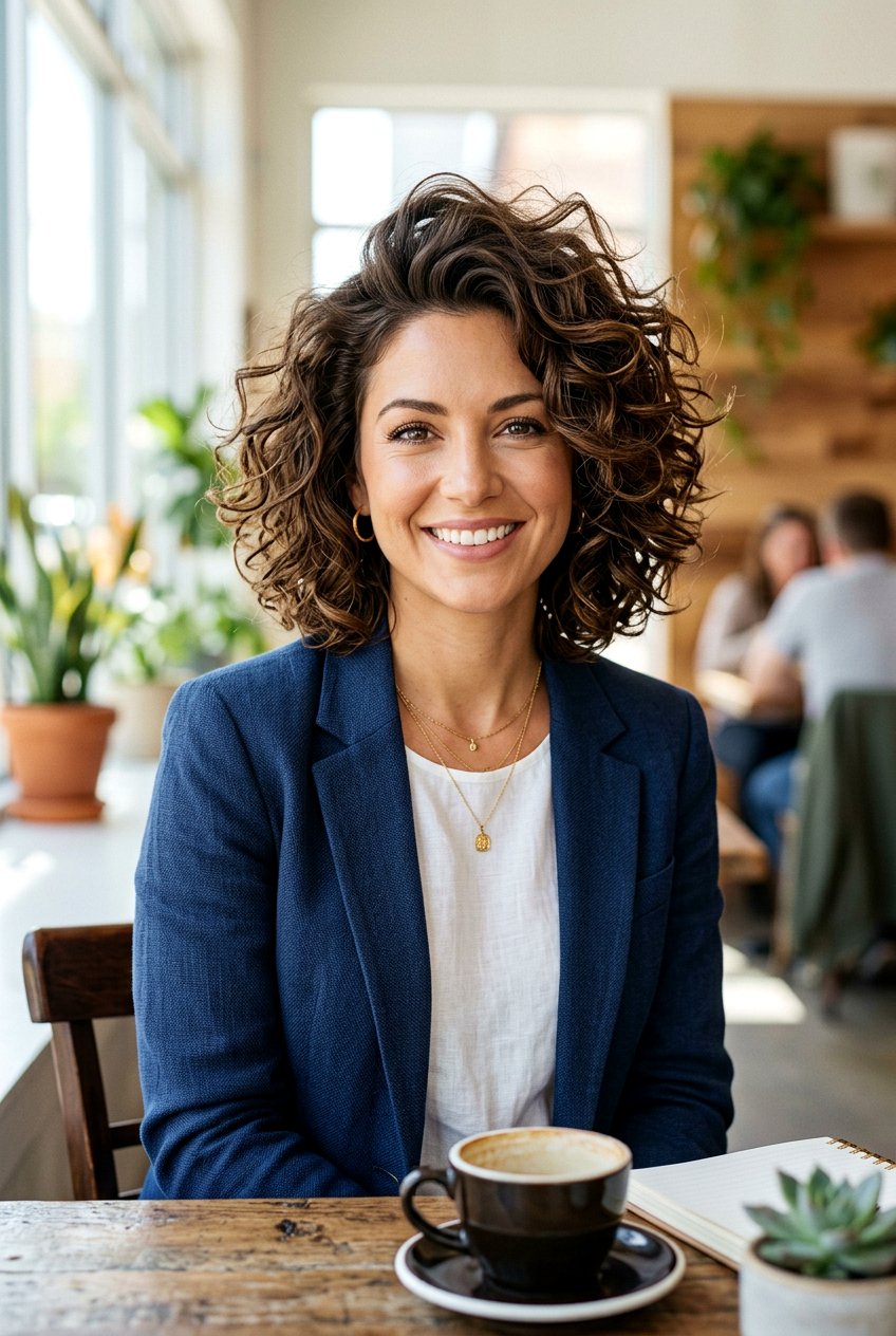 Curly Layered Bob With Volume - 20 low maintenance haircut for curly thick hair - 20 low maintenance haircut for curly thick hair