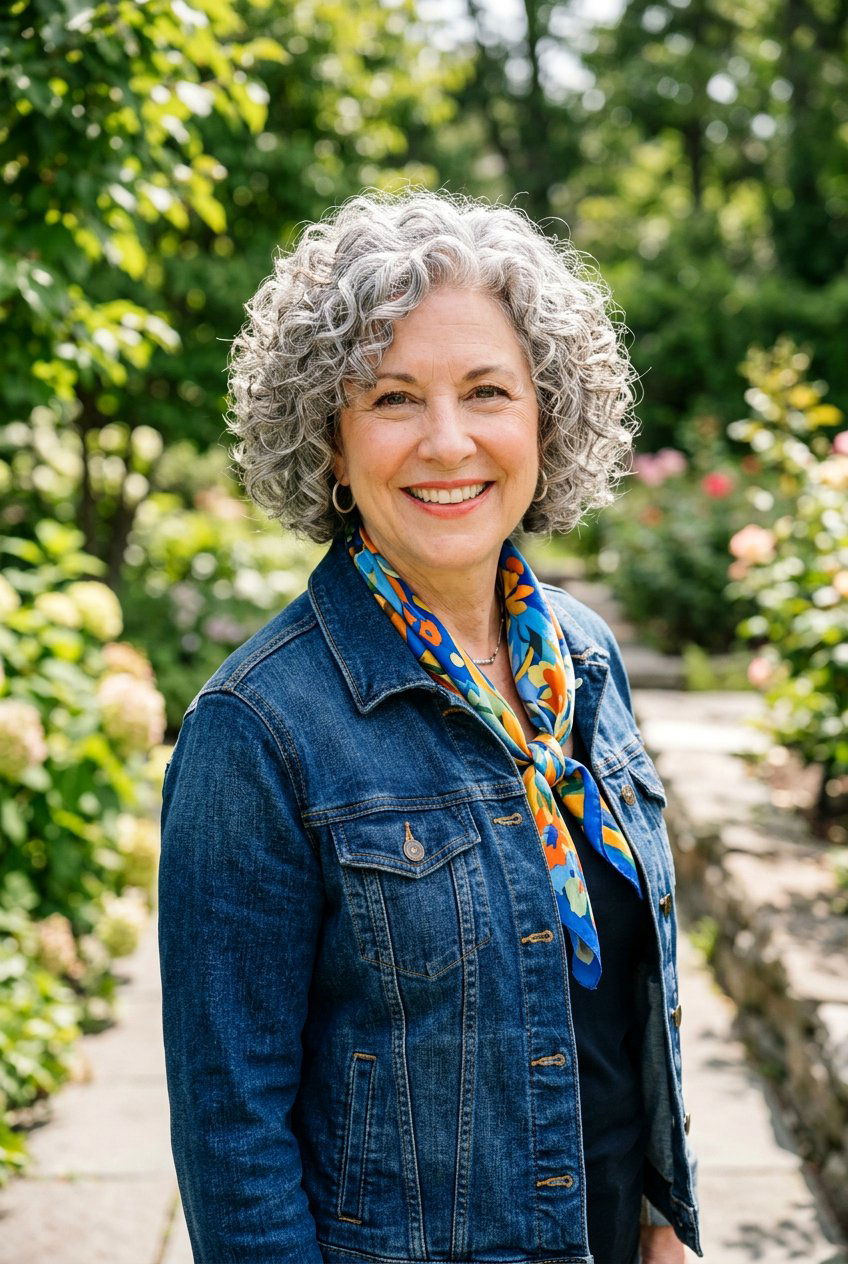 Curly Layered Bob - 20 layered haircut for women over 50 with round face - 20 layered haircut for women over 50 with round face