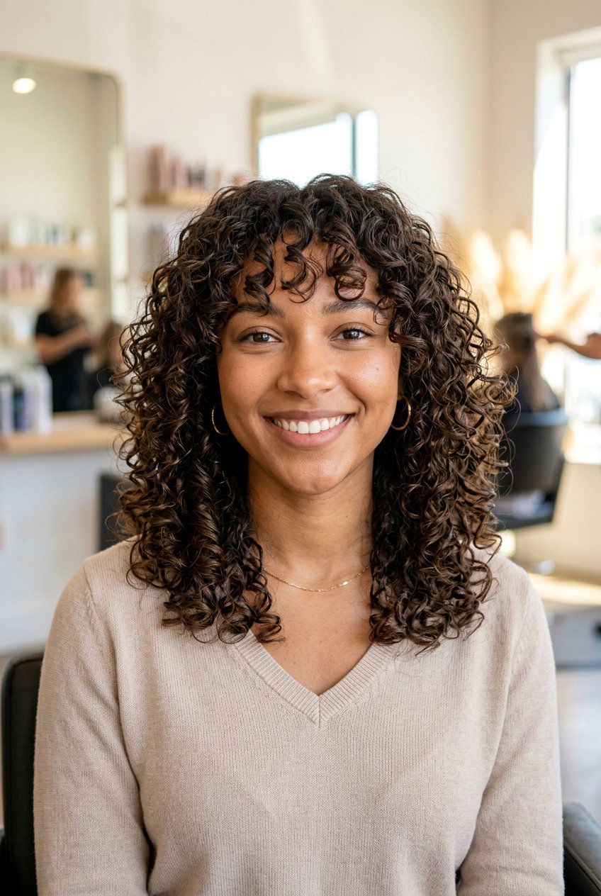 Curly Layered Haircut For Heart Face Curl By Curl - 20 curl by curl haircut - 20 curl by curl haircut