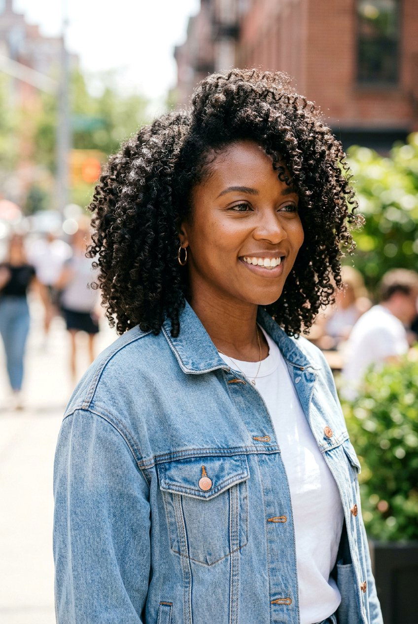 Curly Layered Lob - 20 bouncy hairstyle for layered lob - 20 bouncy hairstyle for layered lob