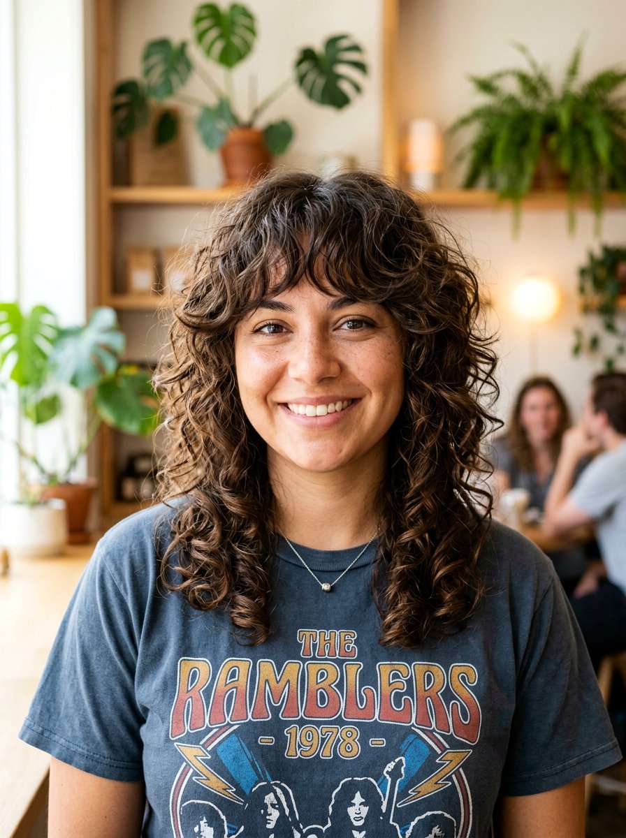 Curly Layered Shag Haircut For Round Face - 20 curly layered haircut for round face women - 20 curly layered haircut for round face women