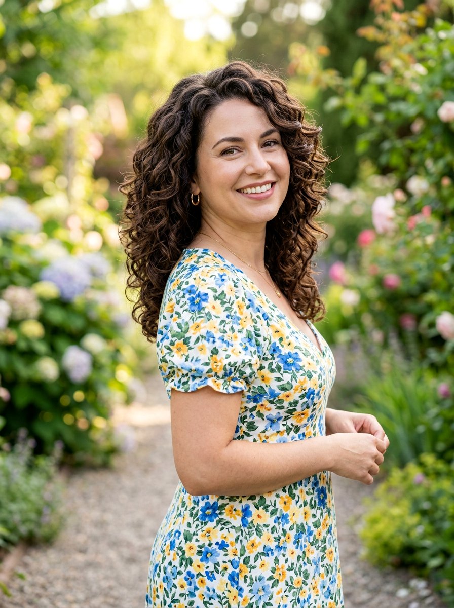 Curly Layered U Shape Cut For Round Face - 20 curly layered haircut for round face women - 20 curly layered haircut for round face women