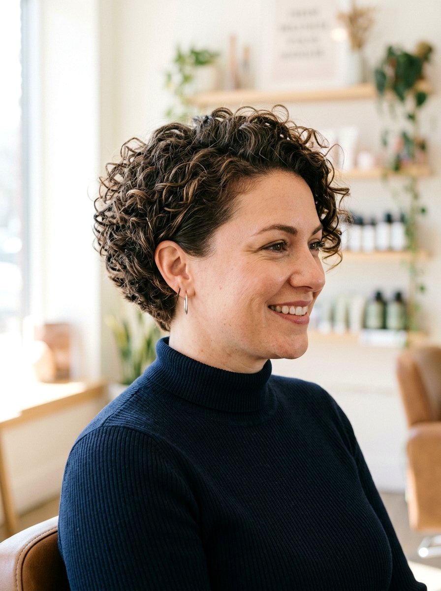 Curly Layered Wedge Haircut For Round Face - 20 curly layered haircut for round face women - 20 curly layered haircut for round face women