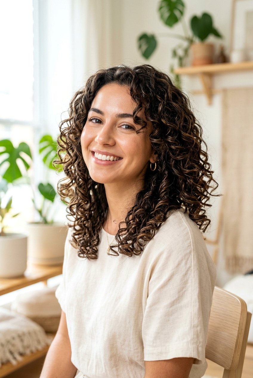 Curly Lob - 20 lob haircut for women - 20 lob haircut for women