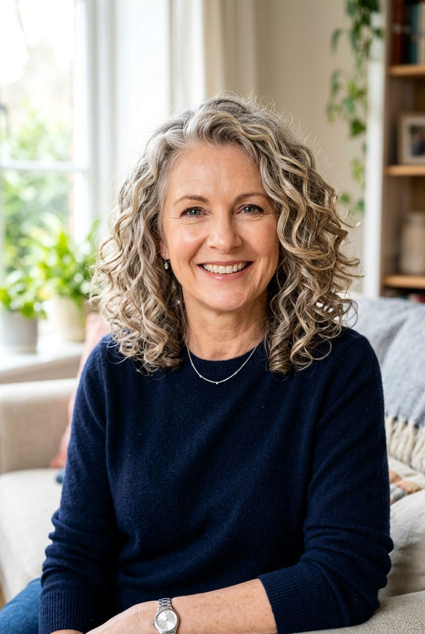 Curly Lob - 20 rejuvenating hairstyles for women over 50 - 20 rejuvenating hairstyles for women over 50