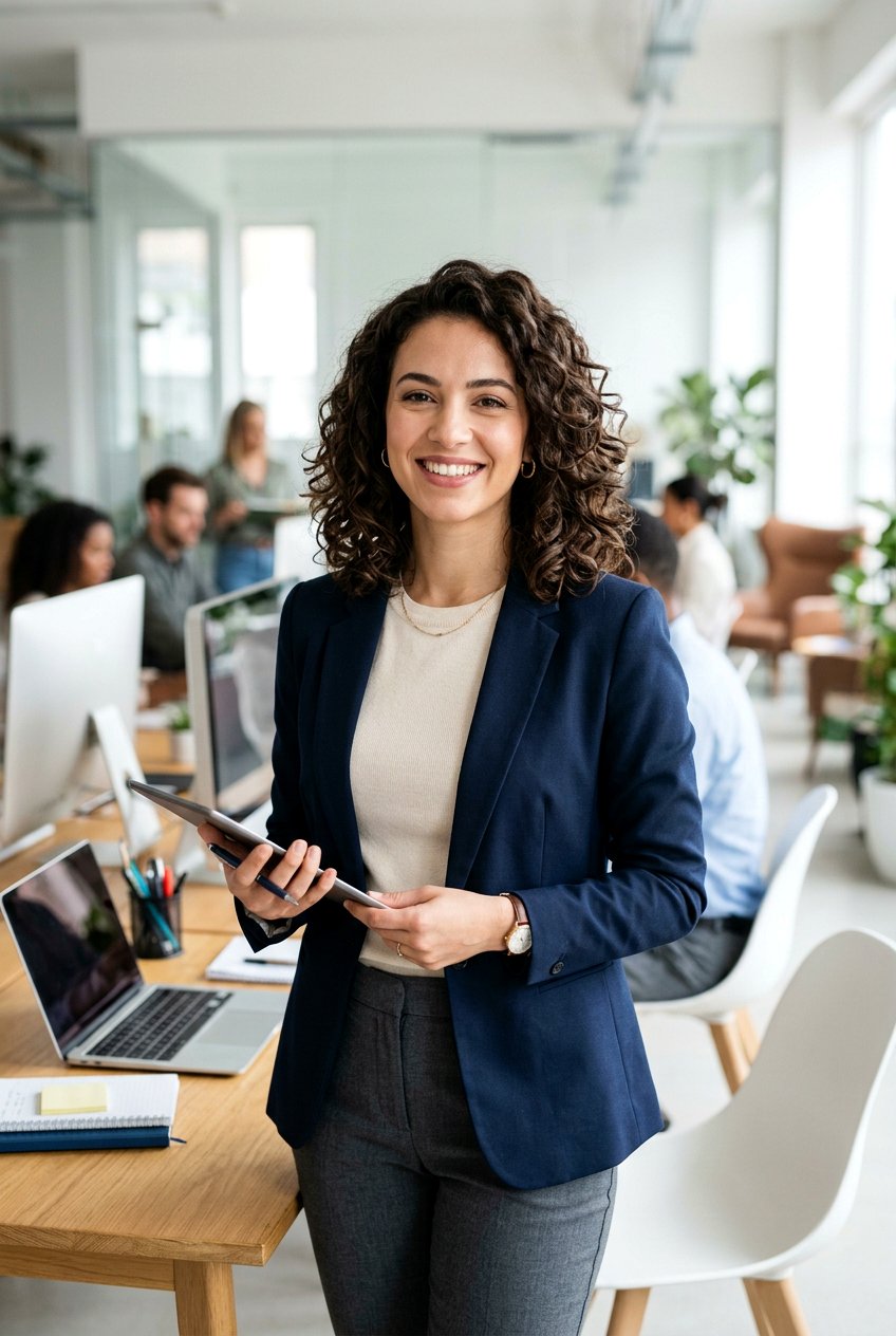 Curly Lob For Office - 20 curly work hairstyles - 20 curly work hairstyles