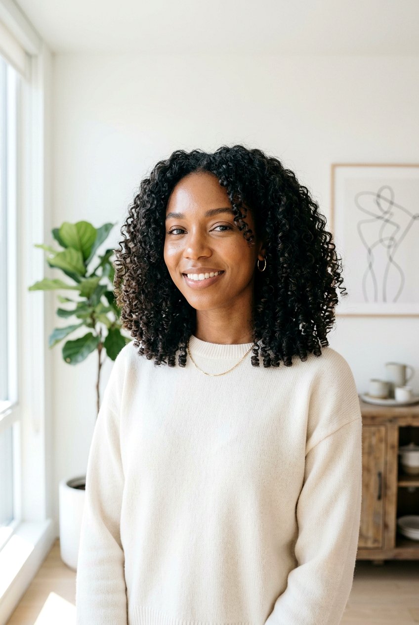 Curly Lob Haircut With Blunt Ends - 20 curly lob haircut - 20 curly lob haircut