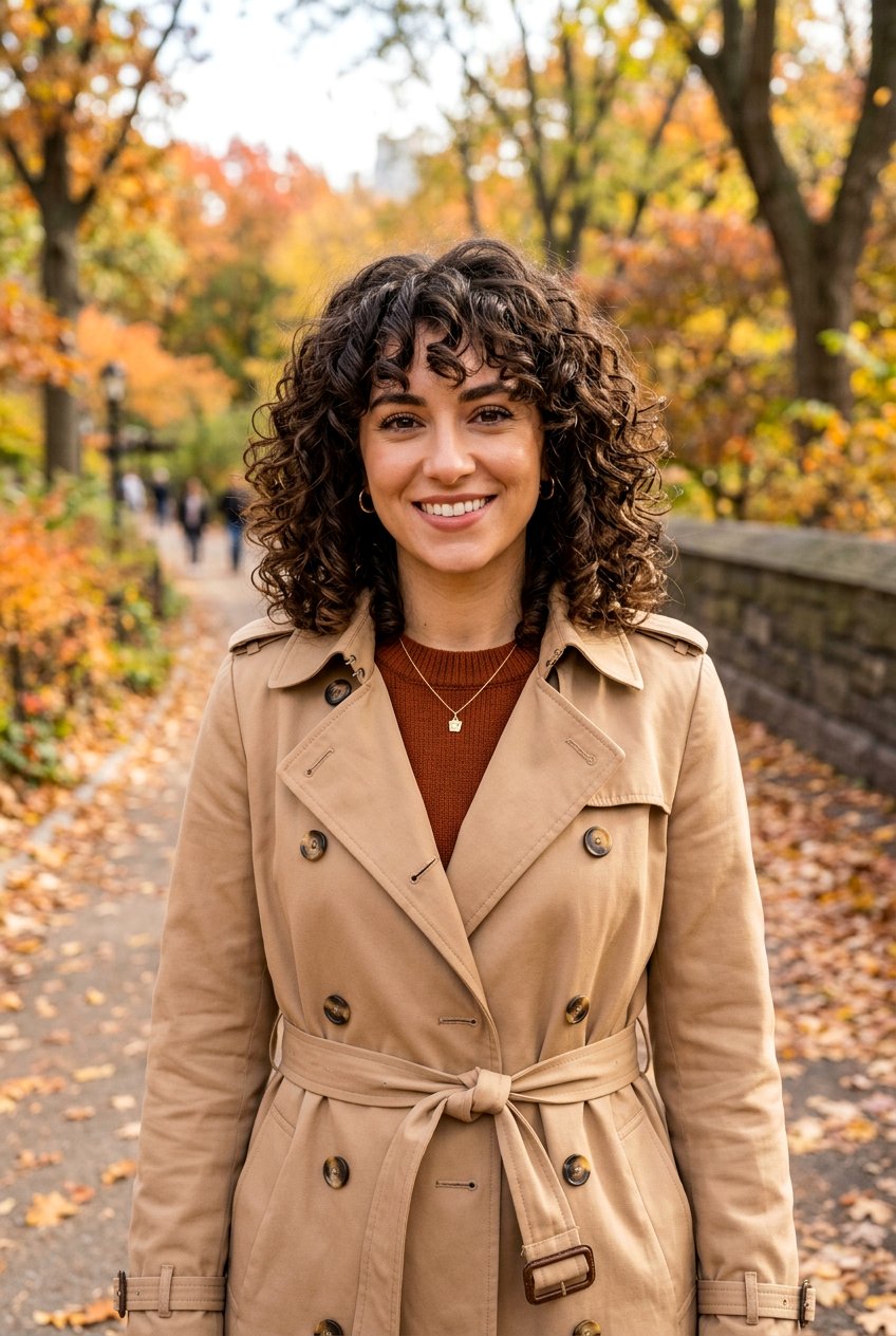 Curly Lob With Bangs - 20 natural hair bangs styles - 20 natural hair bangs styles