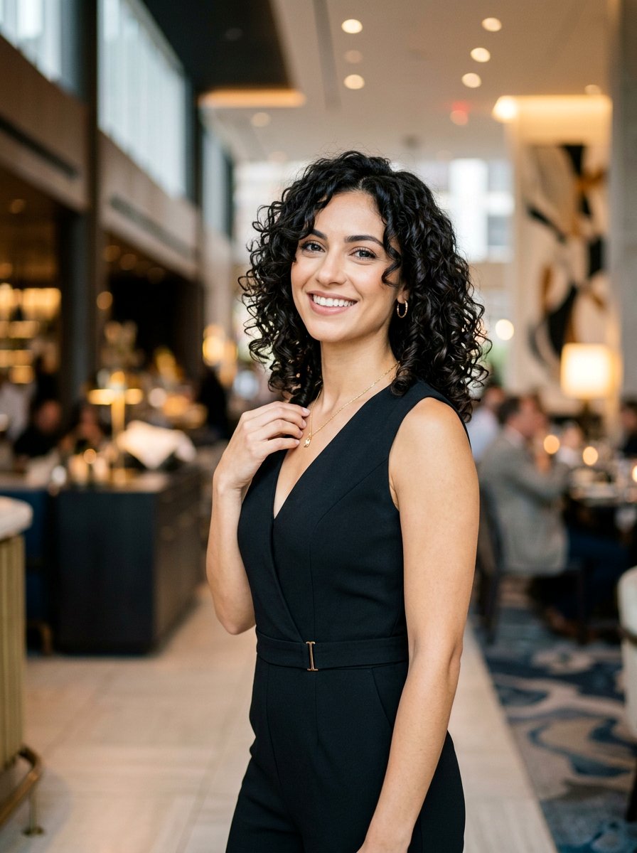 Curly Lob With Face Framing Layers - 20 date night hairstyle for curly hair women - 20 date night hairstyle for curly hair women