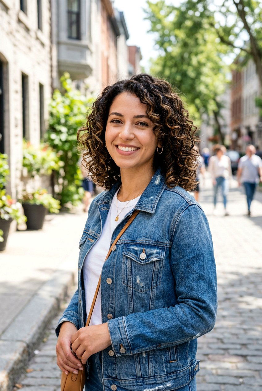Curly Lob with Face Framing Layers - 20 curly cut with face framing pieces - 20 curly cut with face framing pieces