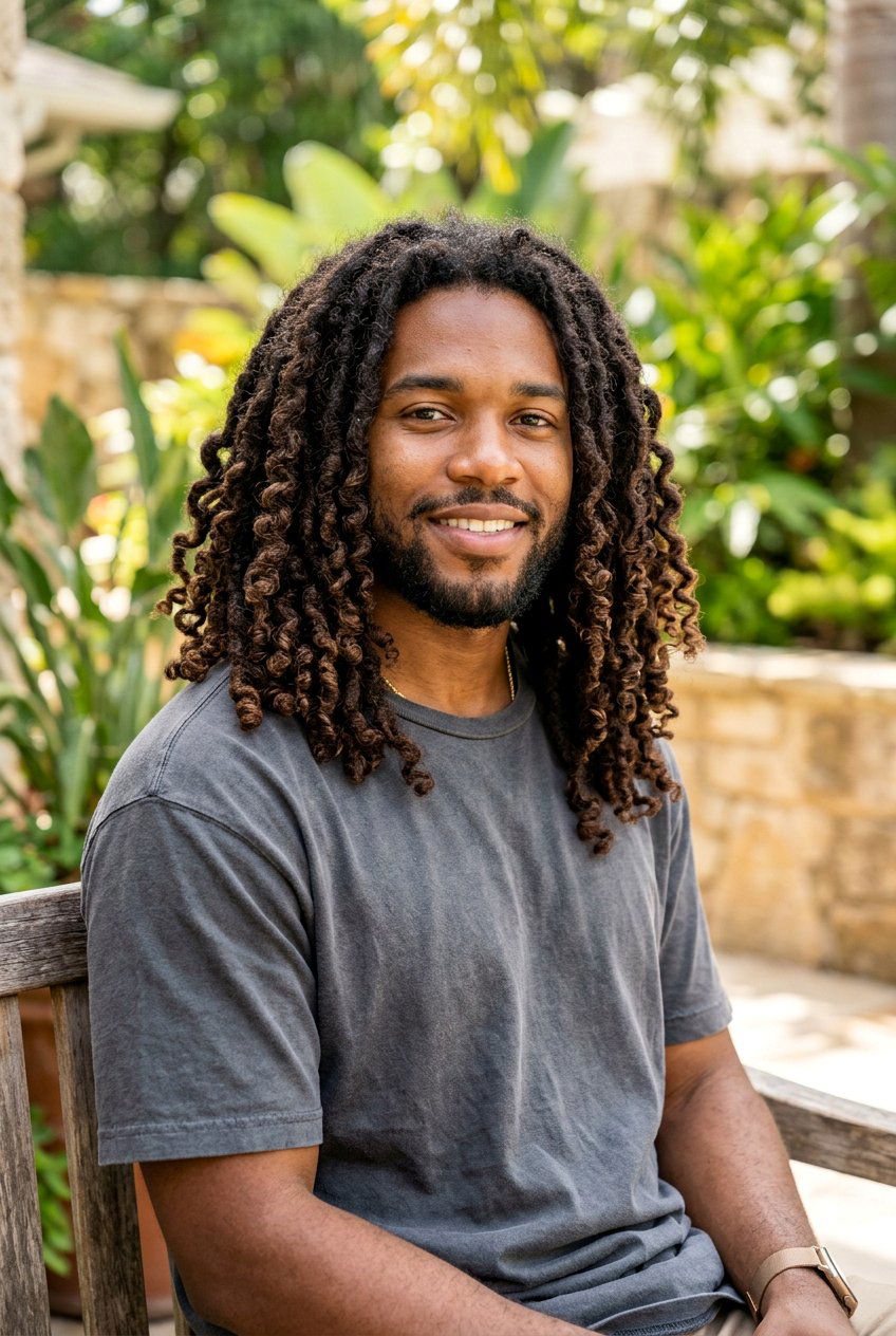 Curly Locs - 20 long loc styles for black men - 20 long loc styles for black men
