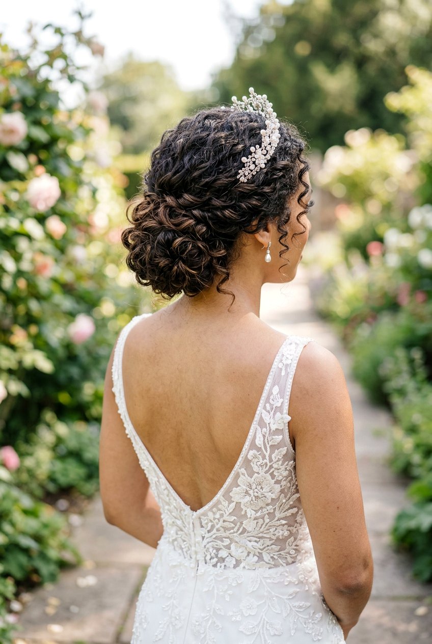 20 Regal Bridal Curls with Tiara Ideas for Your Wedding