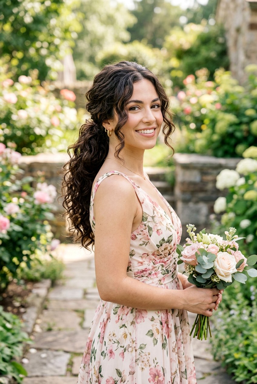 Curly Low Ponytail - 20 homecoming hairstyle with low ponytail - 20 homecoming hairstyle with low ponytail