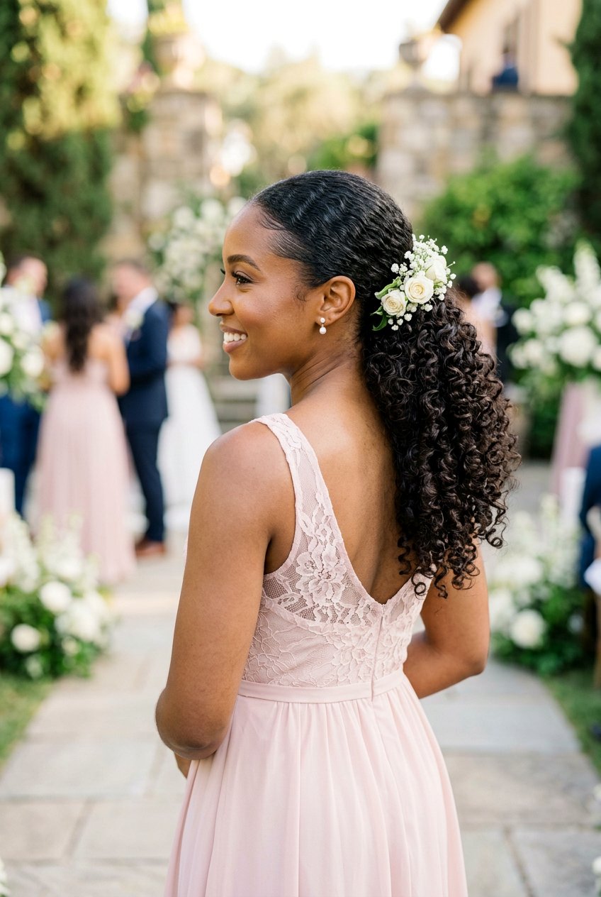 Curly Low Ponytail Bridesmaid Hairstyle - 20 bridesmaid low ponytail hairstyle - 20 bridesmaid low ponytail hairstyle