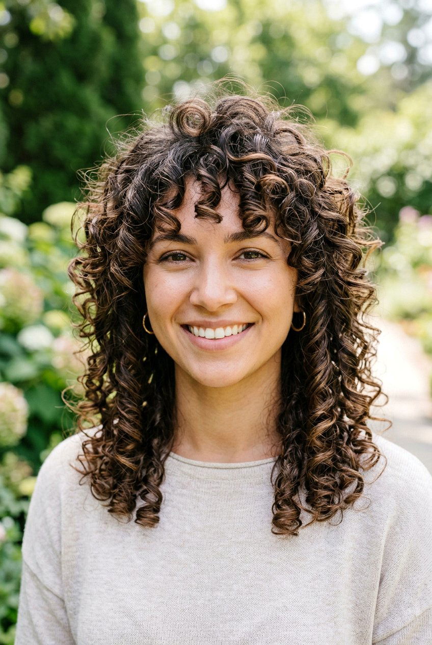 Curly Medium Shag - 20 medium shag haircut - 20 medium shag haircut