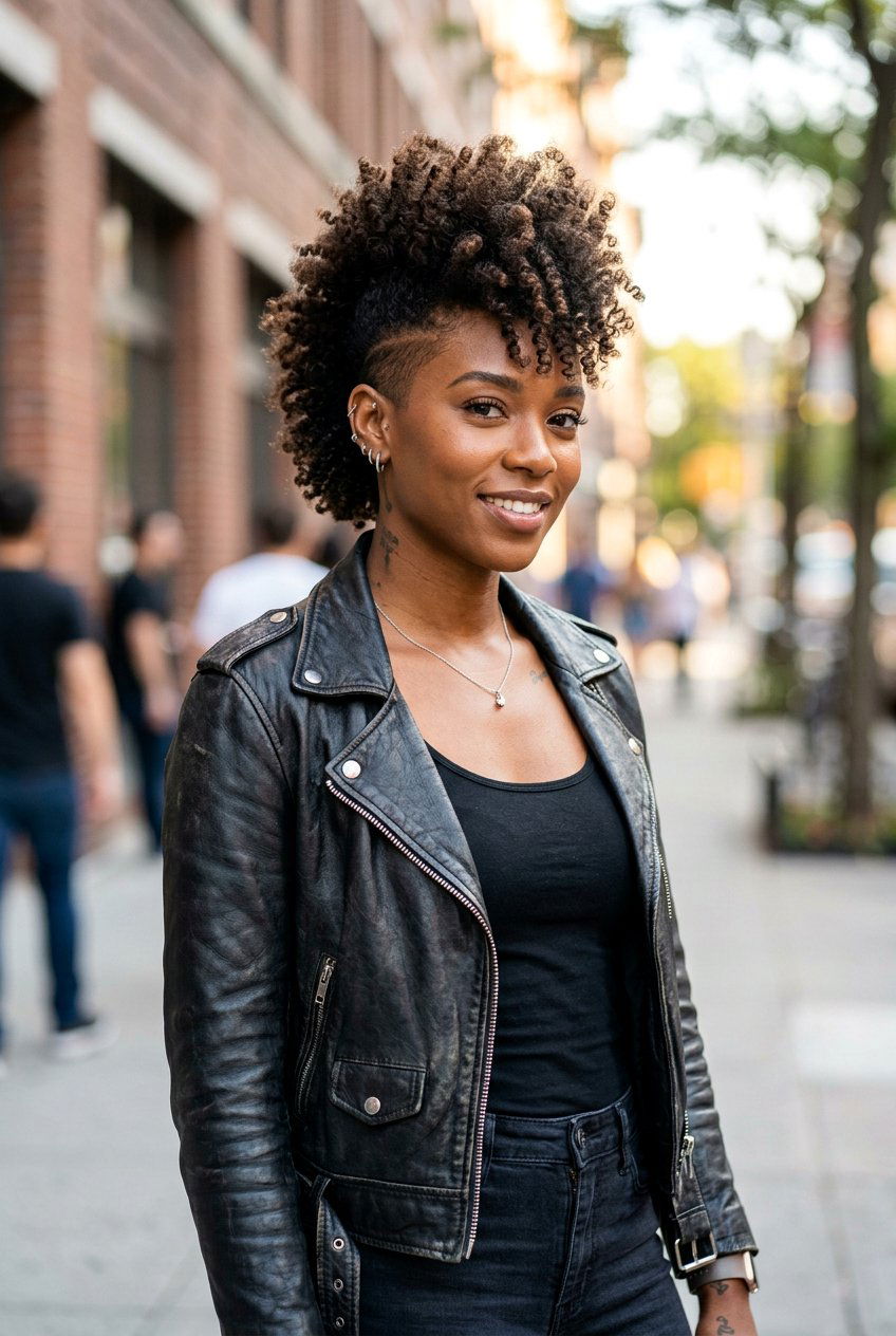 Curly Mohawk Haircut - 20 low maintenance haircut for moms with curly hair - 20 low maintenance haircut for moms with curly hair