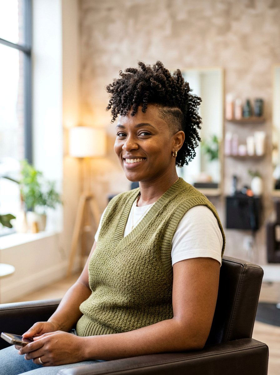 Curly Mohawk Haircut For Postpartum - 20 haircut for postpartum curls - 20 haircut for postpartum curls