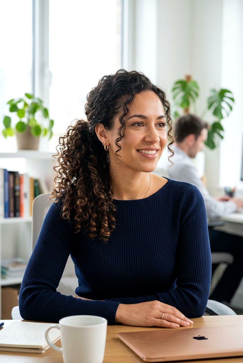 Curly Mom Ponytail For Work - 20 mom easy work ponytail hairstyle - 20 mom easy work ponytail hairstyle