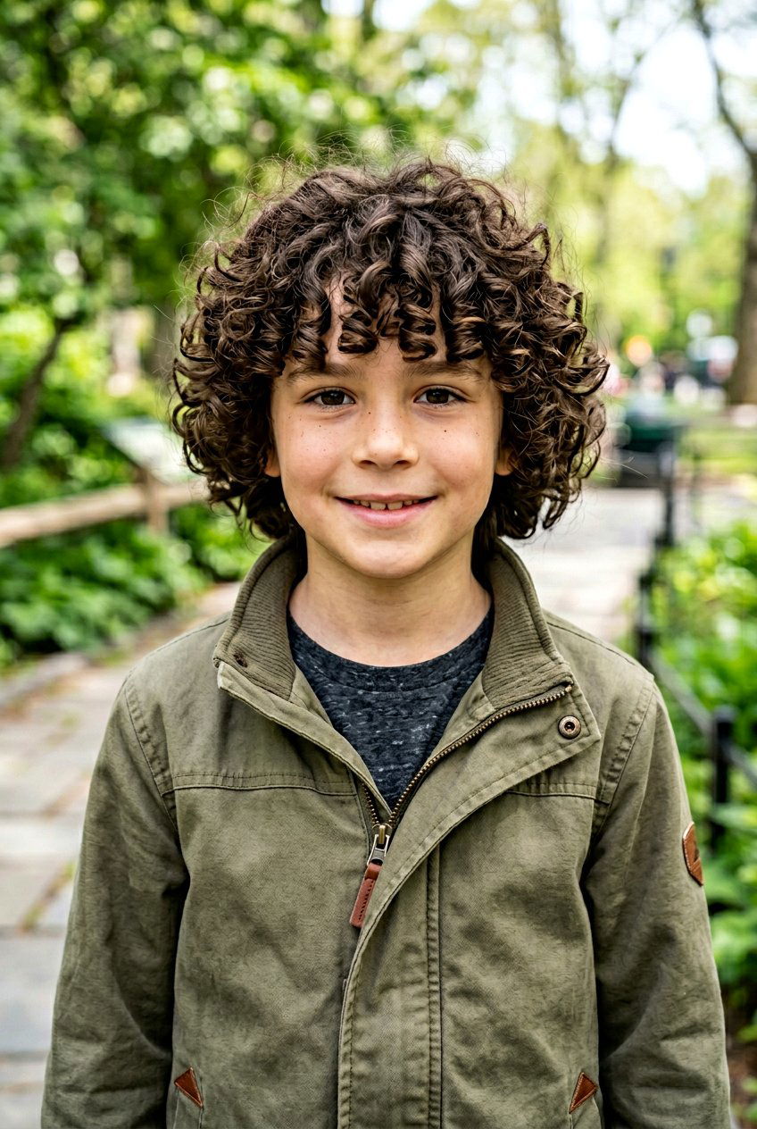 20 Adorable and Trendy Mixed Boys Curly Mop Haircut Ideas