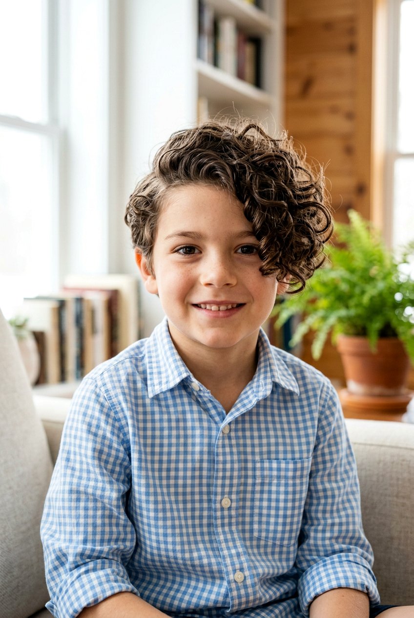 Curly Mop Haircut With Side Part For Boys - 20 curly mop haircut for boys - 20 curly mop haircut for boys