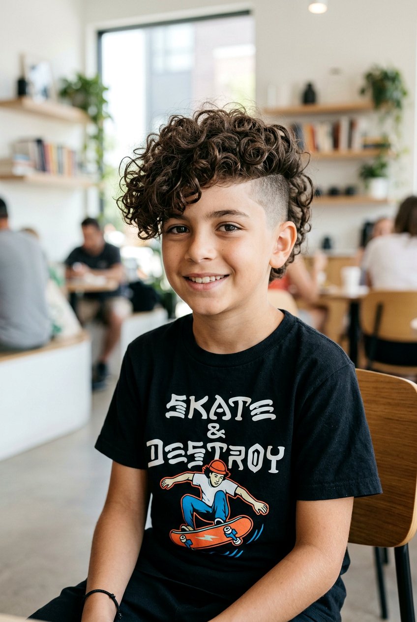 Curly Mop Haircut With Undercut For Boys - 20 curly mop haircut for boys - 20 curly mop haircut for boys